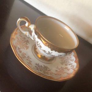 Weimar Echt Made in Germany White and Gold Kobalt Espresso cup and sauce…